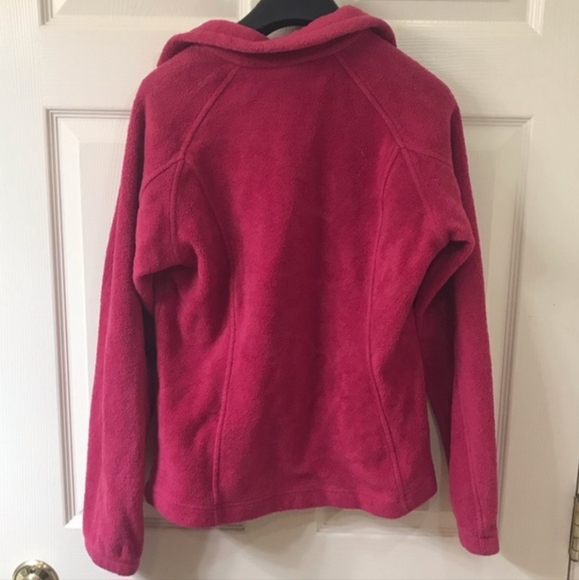 Columbia Pink Fleece 1/4 Zip Pullover Large - Picture 5 of 6